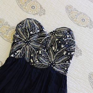 BLUE SEQUIN FORMAL/PROM DRESS